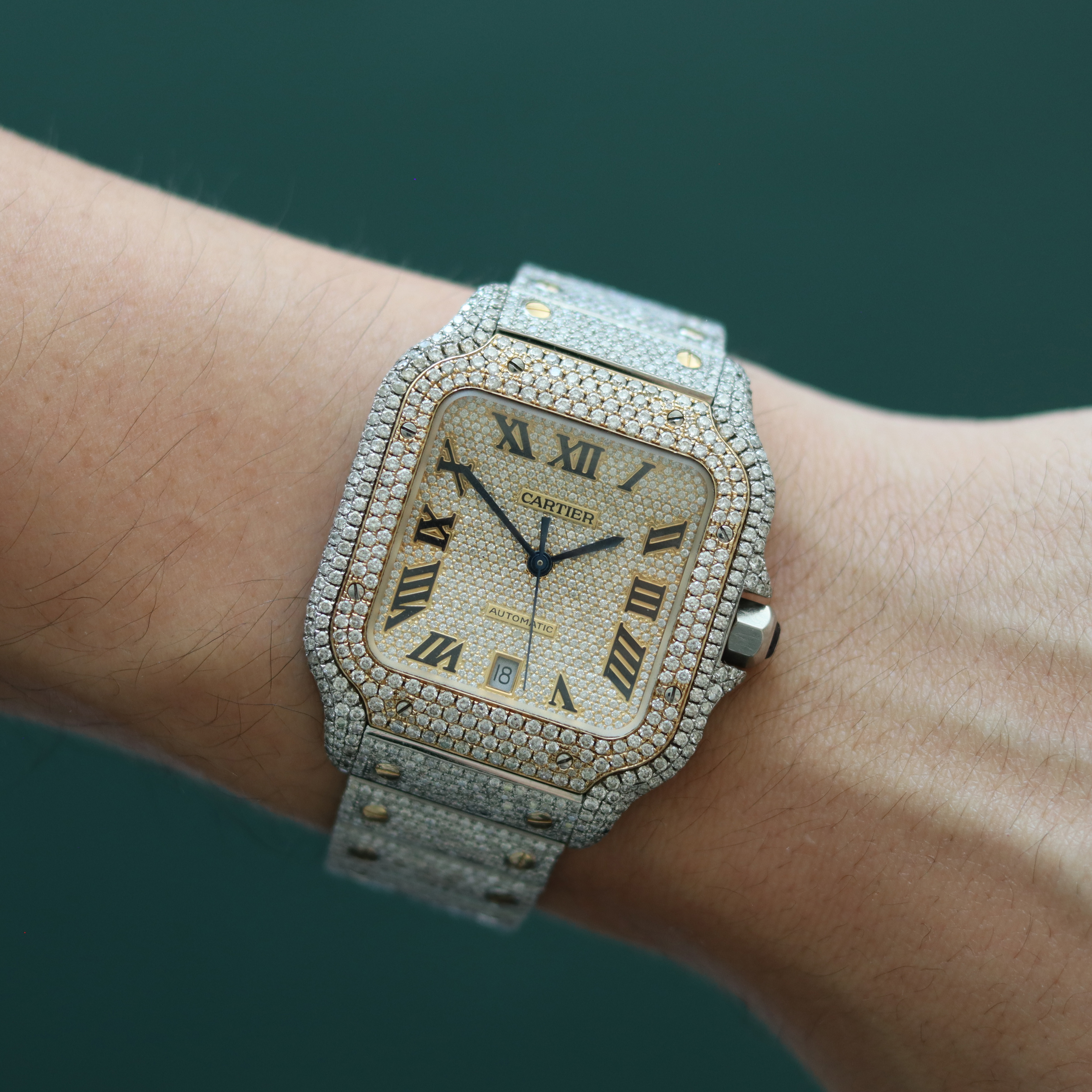  Cartier Santos de Cartier Large Diamonds